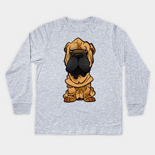 Shar Pei Kids Long Sleeve T-Shirt